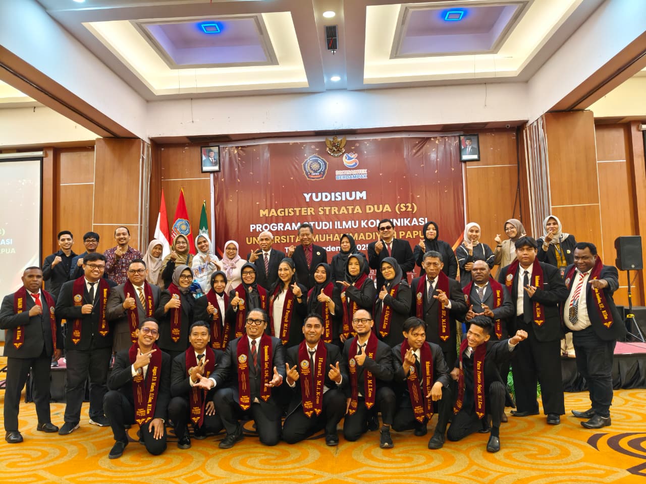 Perdana, Universitas Muhammadiyah Papua Gelar Yudisium Magister Ilmu Komunikasi
